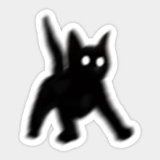 Black Cats Bring Luck Sticker
